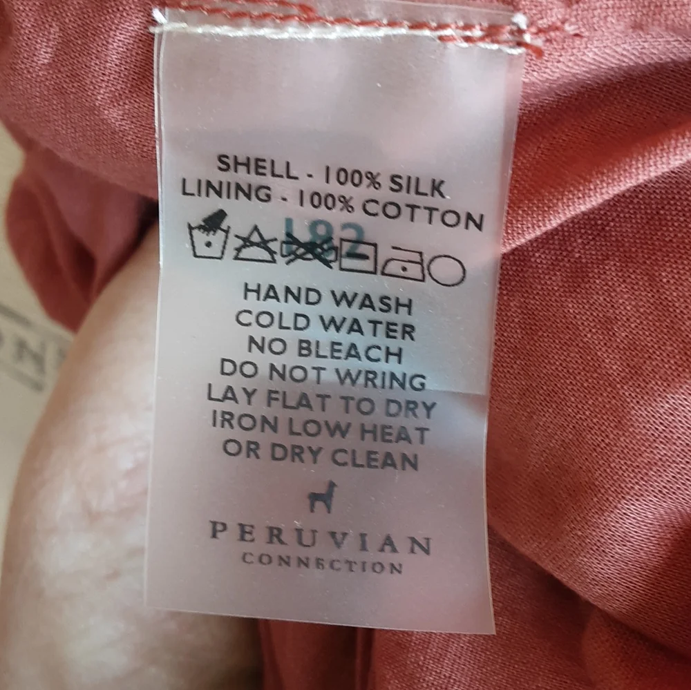 Peruvian Connection Margot 100% Silk Midi Dress. - Picture 13 of 13